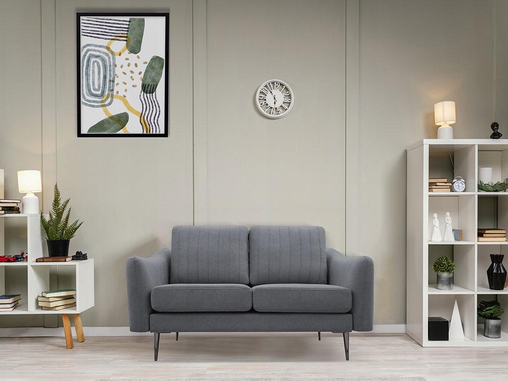 М'який прямий диван Cori 2 (сірий), фото 1