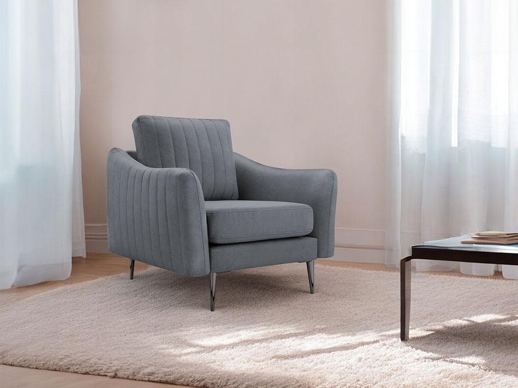 М'яке крісло Cori 1 (сірий), фото 1