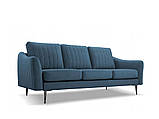 М'який прямий диван Cori 3 (синій), фото 2