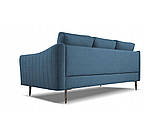 М'який прямий диван Cori 3 (синій), фото 3