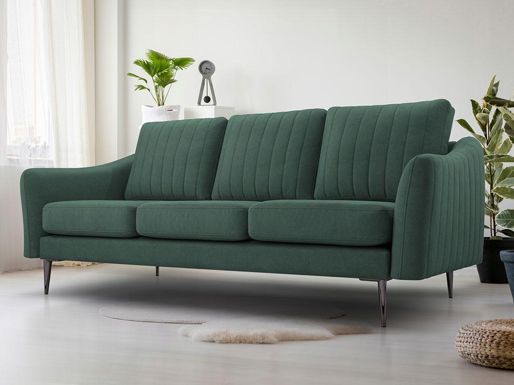 М'який прямий диван Cori 3 (зелений), фото 1