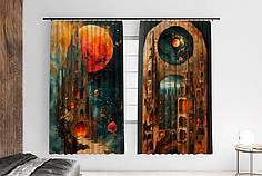 Штори з принтом «Абстрактний замок. Abstract castle»