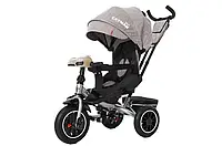 Велосипед триколісний Tilly CAYMAN з пультом і посиленою рамою Бежевий льон