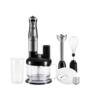 Блендер із чашею занурювальної Sokany 8 в 1 ручний з насадками потужний 700 Вт портативний універсальний міксер SK50118