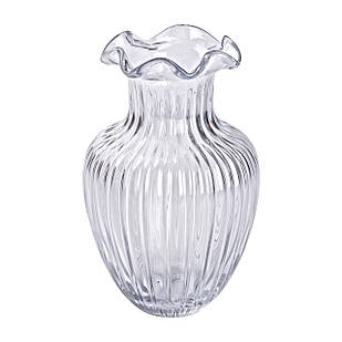 Скляна ваза, декоративна, 21,5 см HP-1700