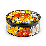 Скринька розписна ручної роботи в техніці Петриківський розпис Сапфір ШК-11 мал. 131