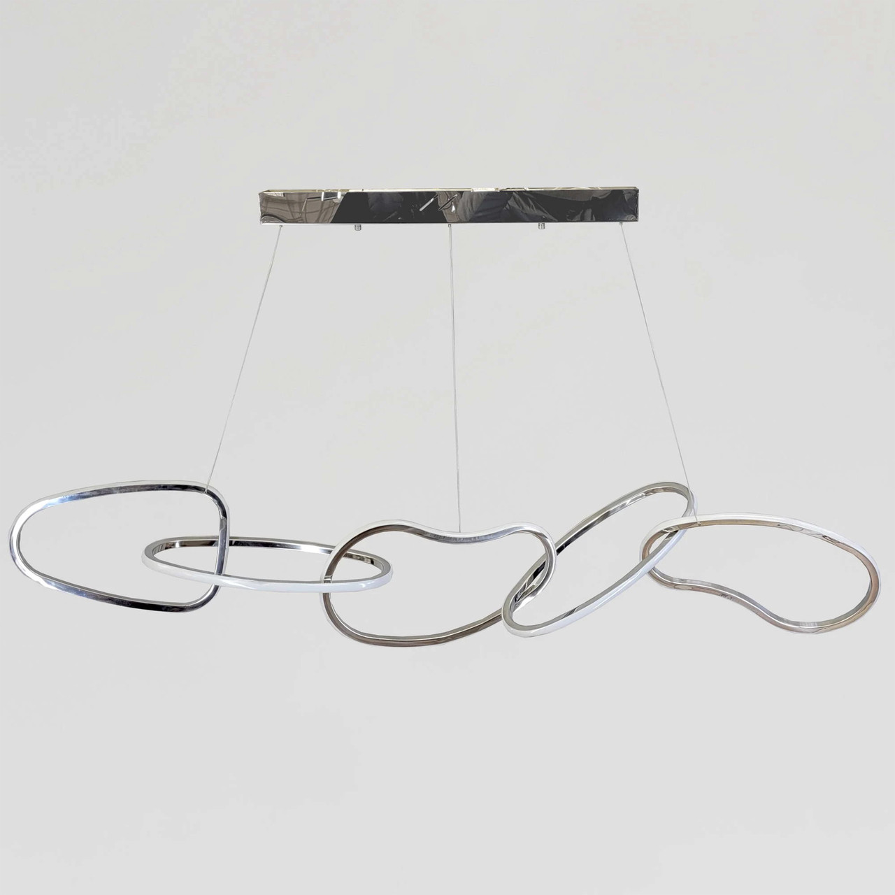 Кругла хромована підвісна люстра в стилі Арт деко 2305/5CH, фото 1