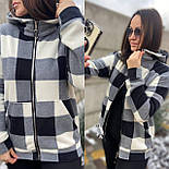 Жіноча тепла кофта на блискавці в спортивному стилі з капюшоном (р. 42-52) 52043421, фото 2