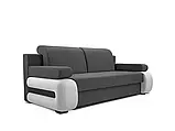 М'який розкладний прямий диван Gloria (графіт/сірий світлий), фото 2