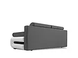 М'який розкладний прямий диван Gloria (графіт/сірий світлий), фото 3