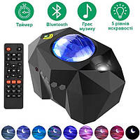 Нічник-проєктор Dream Aurora Star Lights Зоряне небо Чорний