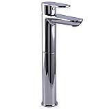 Змішувач для умивальника TOPAZ BARTS TB 07203-H36 високий H-305мм ,на гайці,шланги TAQ-M1055,D35 Baumar - Завжди Вчасно, фото 5