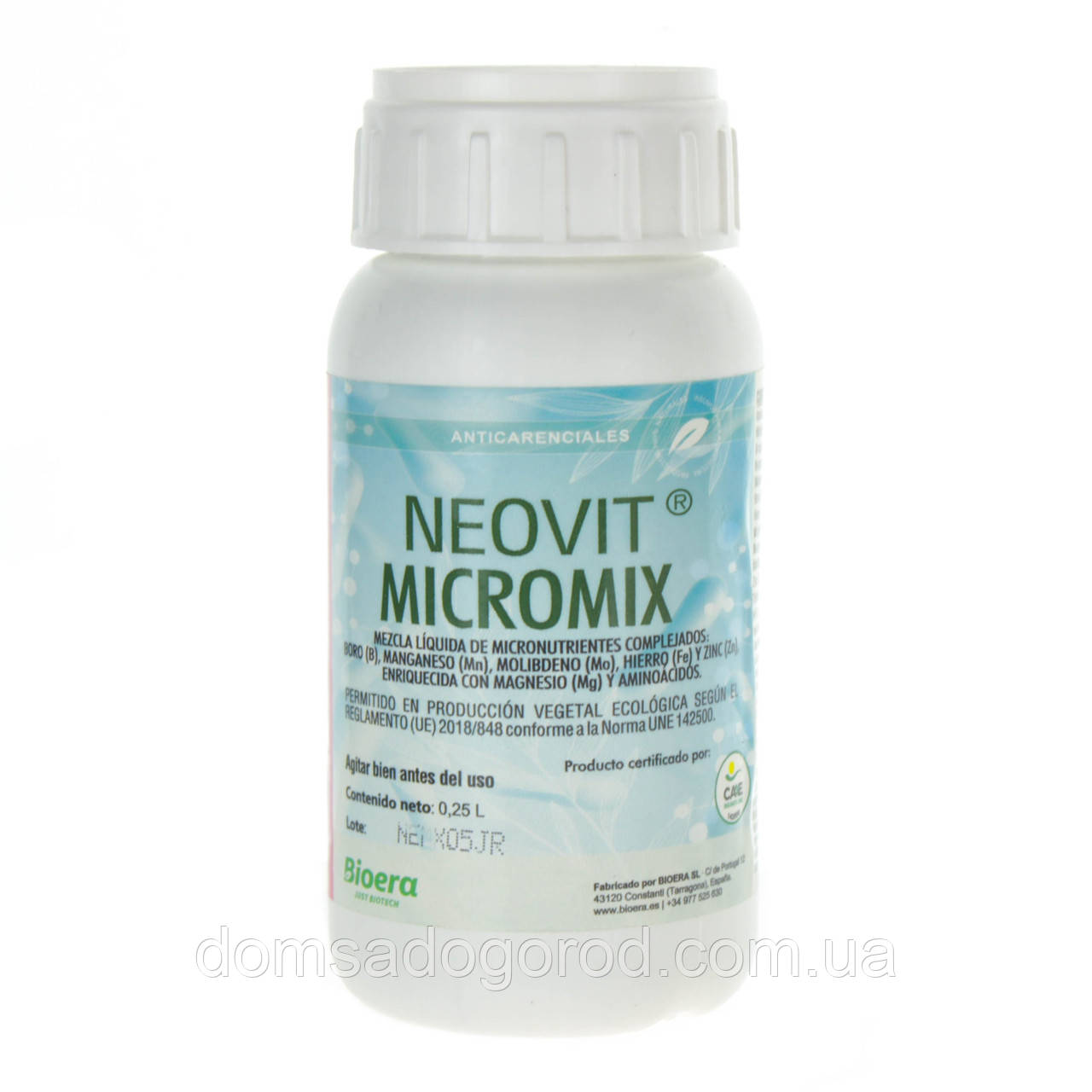 Добриво з магнієм та мікроелементами. (Неовіт МікроМікс) NEOVIT MICROMIX Bioera  250 мл