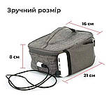 Термосумка ленч бокс для їжі Supretto з підігрівом від USB (9150), фото 2