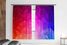 Штори з принтом «Абстрактне кольорове скло. Abstract colored glass»