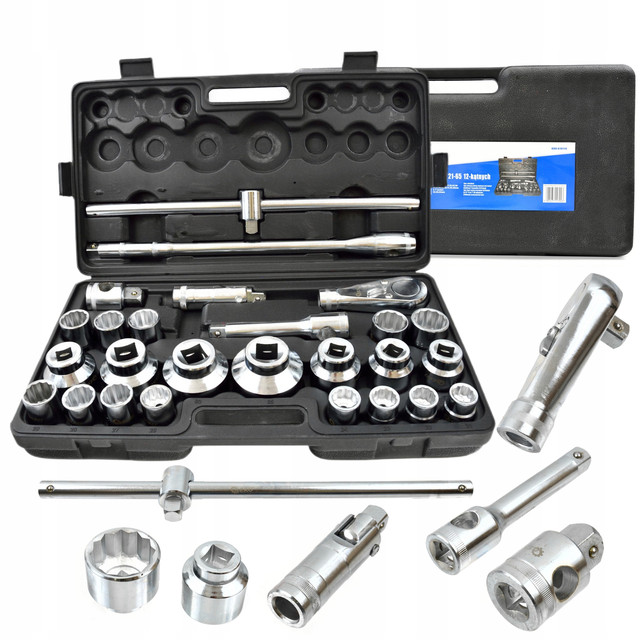 Набір торцевих ключів 3/4 21-65 мм 26 штук Geko G10114