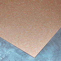 Фоаміран з глітером 2 мм, розмір 20*30 см, колір -персиковий, 1 шт, Персиковий