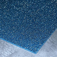 Фоаміран з глітером 2 мм, розмір 20*30 см, колір -блакитний, арт 016185, 1 шт, Блакитний