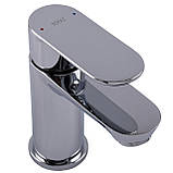 Змішувач для умивальника TOPAZ BARTS TB 07201-H36 висота H-130мм ,шланги TAQ-M1055,D35 Baumar - Завжди Вчасно, фото 4