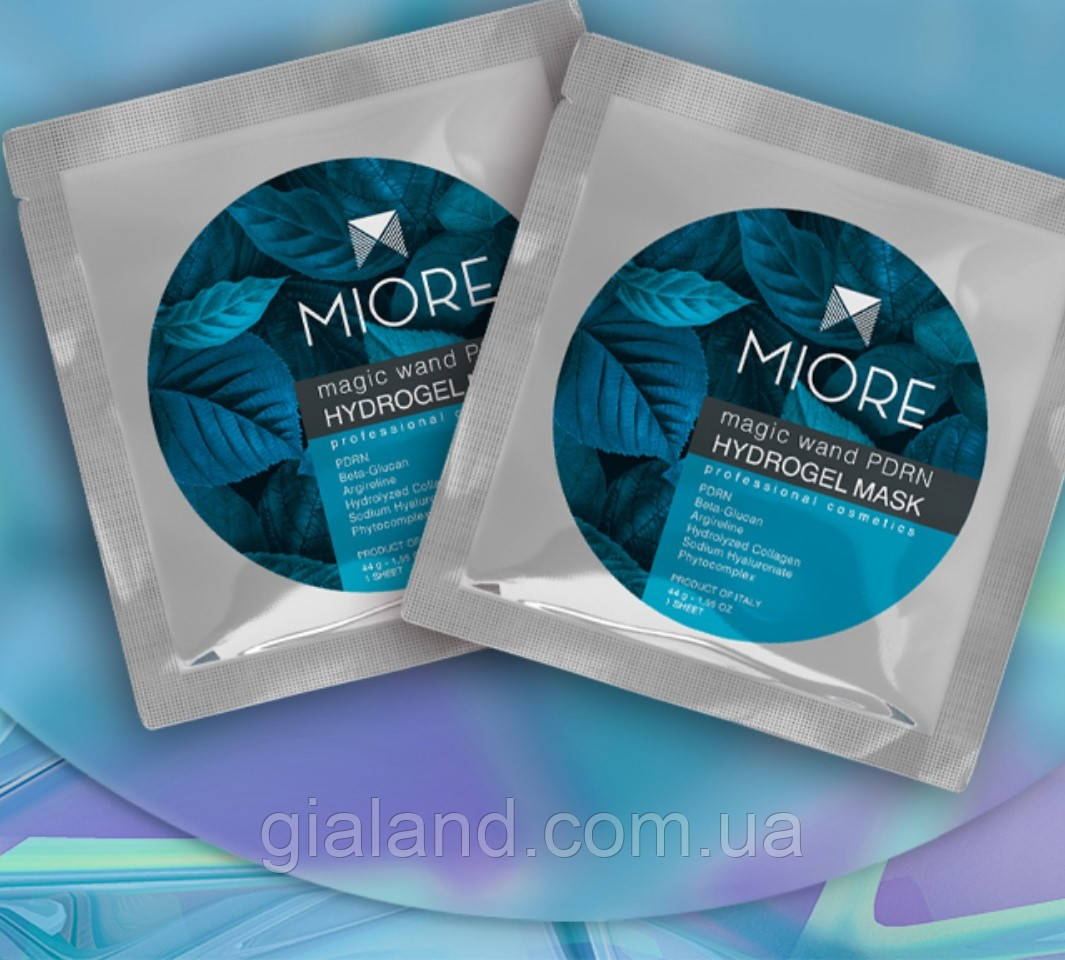 Гідрогелева маска з ПДРН Miore Magic Wand PDRN Hydrogel Mask-2шт