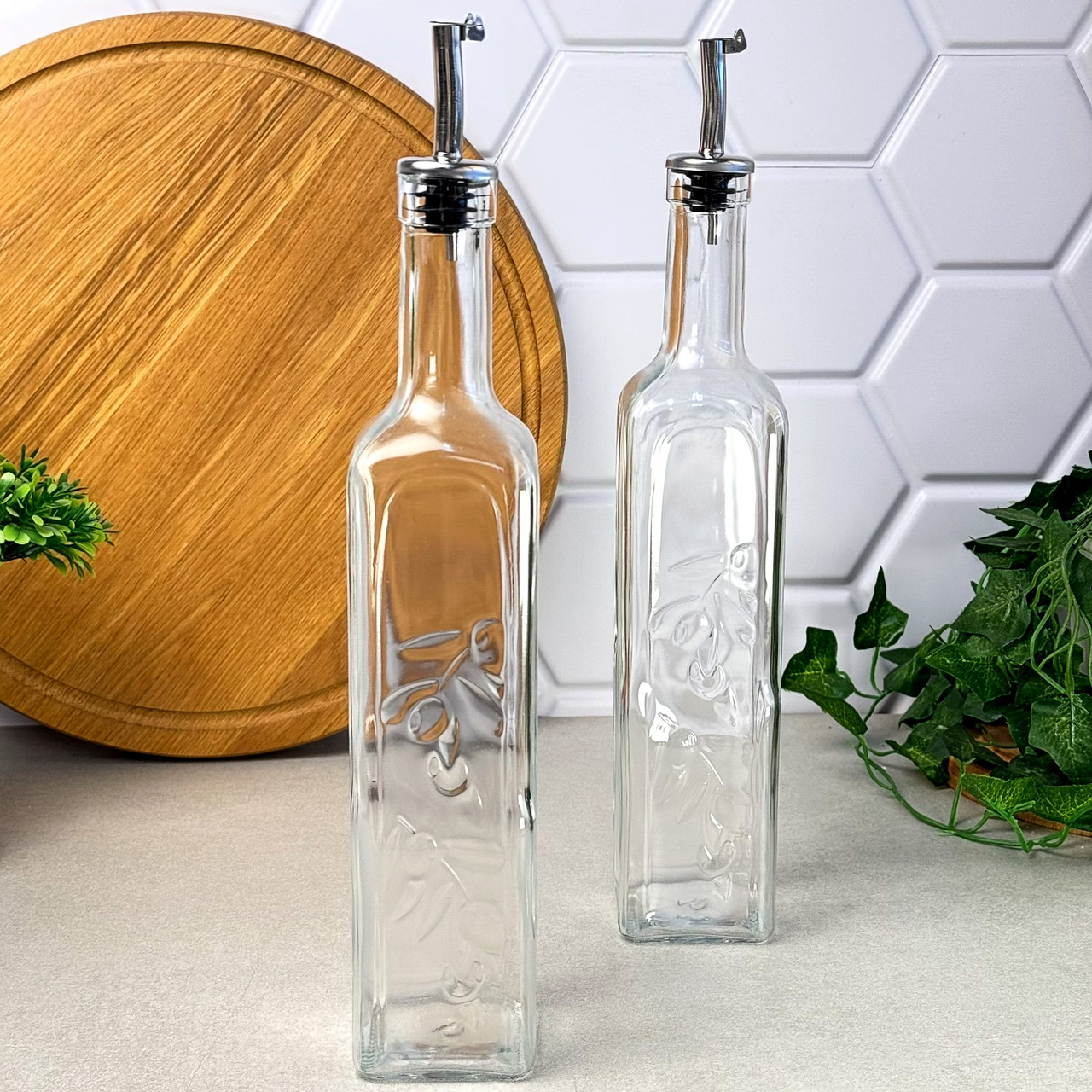 Скляні ємності для олії 2 шт 500 мл Pasabahce, фото 1