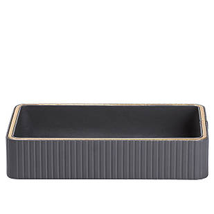 Серветниця на стіл з еко-шкіри 25 х 15.5 х 5 см Сірий HP9900G