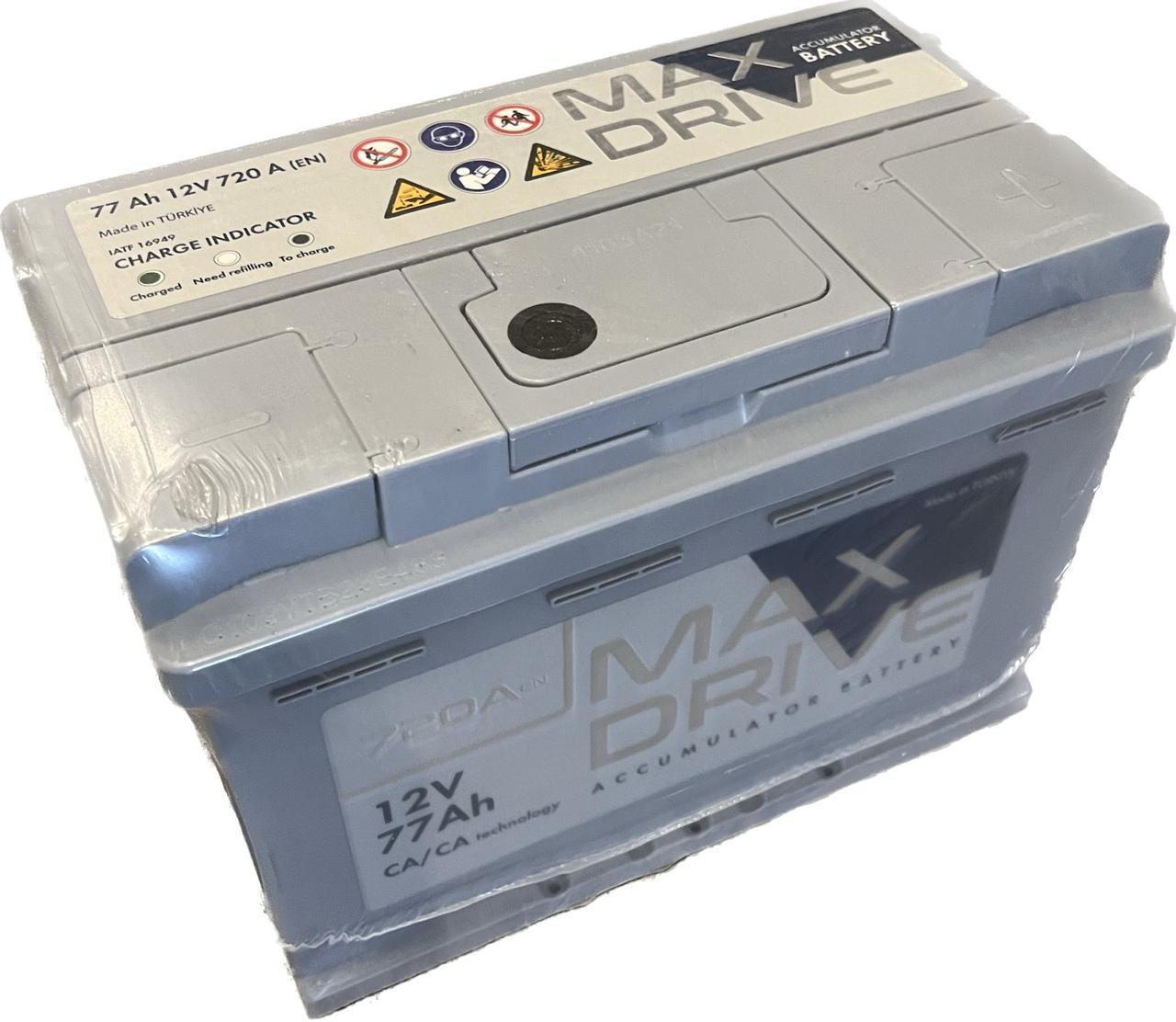 Автомобільний акумулятор 77Аг MAX DRIVE SMF (-/+) EN720 278x175x190