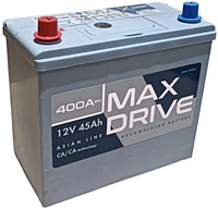 Акумулятор автомобільний 45Ah MAX DRIVE ASIA SMF (+/-) EN400 NS60 236х128х223