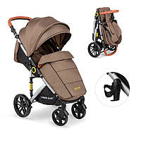 Сучасна коляска SUMMER BABY модель SEMPER + Утеплювач + Фольга + Еко шкіра ручки
