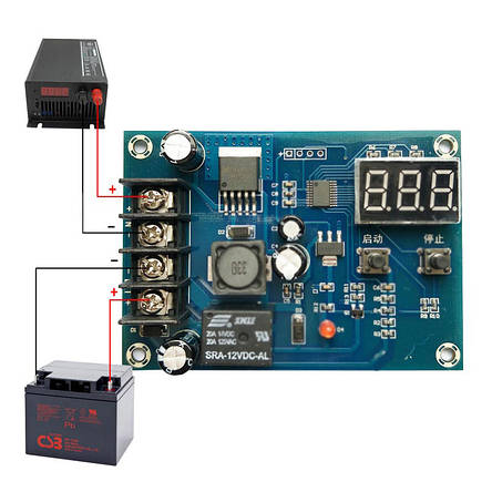 Контролер заряду акумуляторної батареї 12 В-24 В XH-M603 (HW-632), фото 2