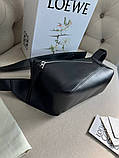 Сумка чоловіча месенджер Loewe Puzzle чорна якість преміум, фото 6