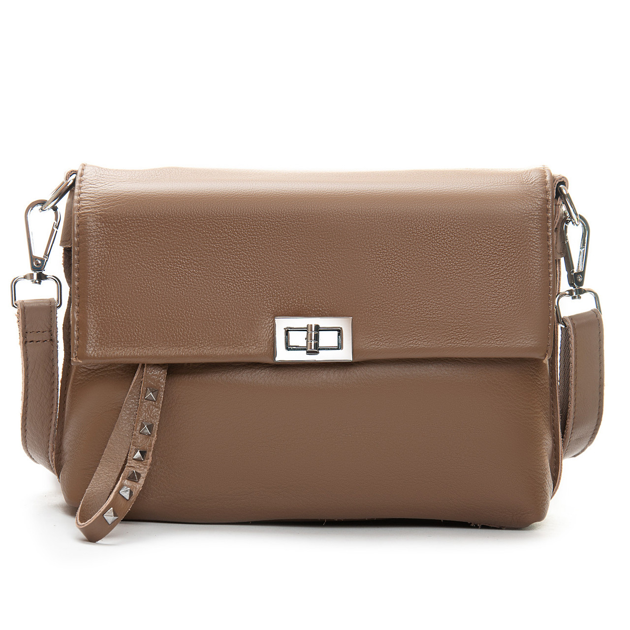 Жіноча шкіряна сумка 8793-9 khaki.Купити жіночі сумки із натуральної шкіри trandbags.com.ua
