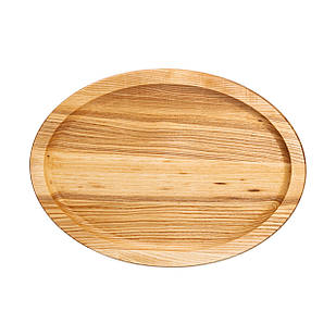 Овальна дошка 35×25 см для подачі нарізок, ясен T26W250