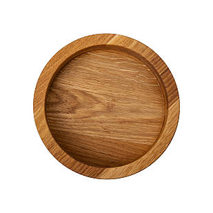 Дерев'яна миска для подачі 27 см глибока з дуба B1W270226