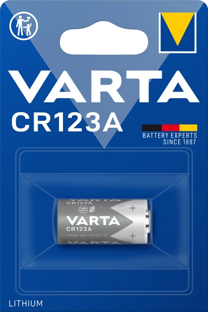 Батарейка літієва VARTA CR123А U-1 3V