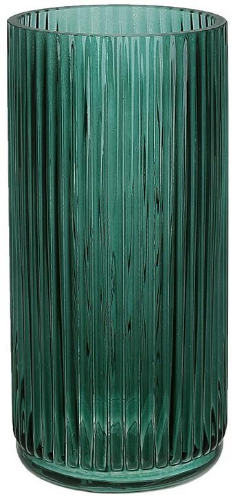Ваза скляна Ancient Glass "Emerald" Ø9х20см, смарагдове скло