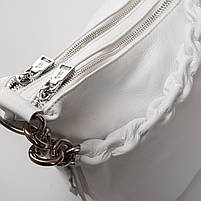 Жіноча шкіряна сумка 8087-9 white.Купити жіночі сумки гуртом і в роздріб із натуральної шкіри в Україні, фото 6