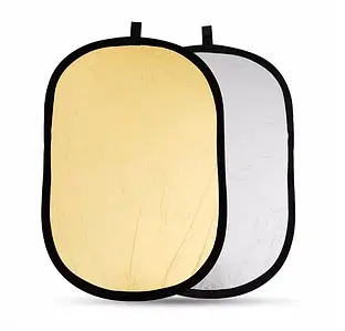 Відбивач рефлектор 2-в-1 (срібло/золото), 120×90 см