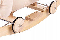 Дитяче крісло качалка гойдалка Ведмедик на колесах, фото 3