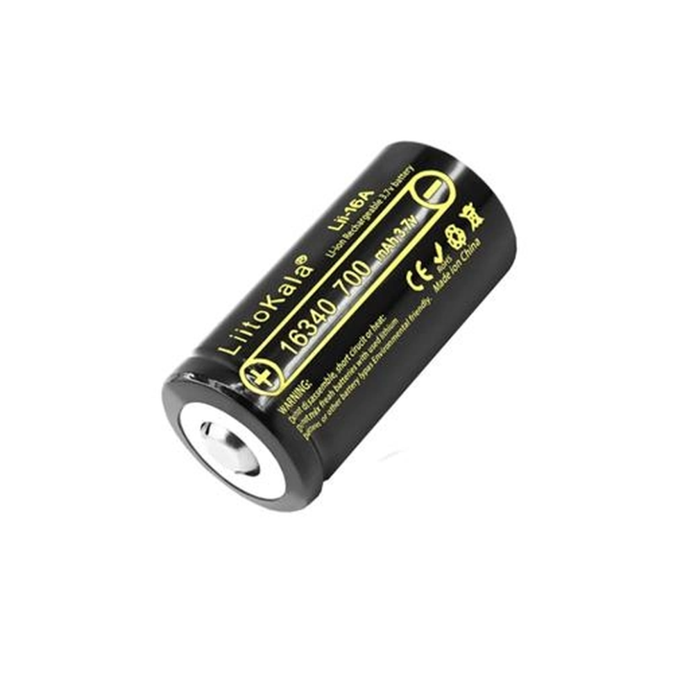 Акумулятор LiitoKala Lii-16A 16340 700mah battery, фото 1