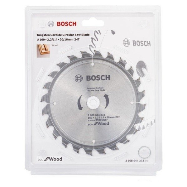 Пиляльний диск Bosch ECO Wood (160х20х24Т) (2608644373), фото 1