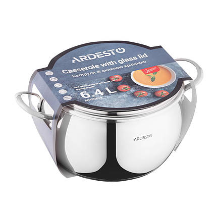 Каструля 6.4 л. ARDESTO Gemini Liguria AR4364GB (24 см), фото 2