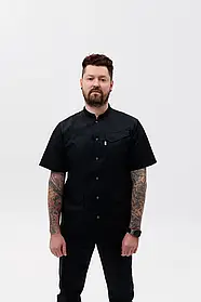 Медична куртка Ліон з коротким рукавом Чорний