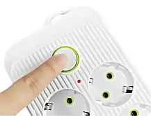 Мережевий фільтр на 3 м, 5000 Вт (6×220В+4×USB+1×Type-C) QL-1075U, Переноска розетка, Подовжувач з USB Біла, фото 2