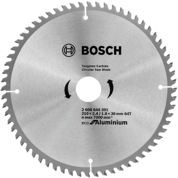 Пиляльний диск Bosch Eco for Aluminium (210х30х64Т) (2608644391), фото 1