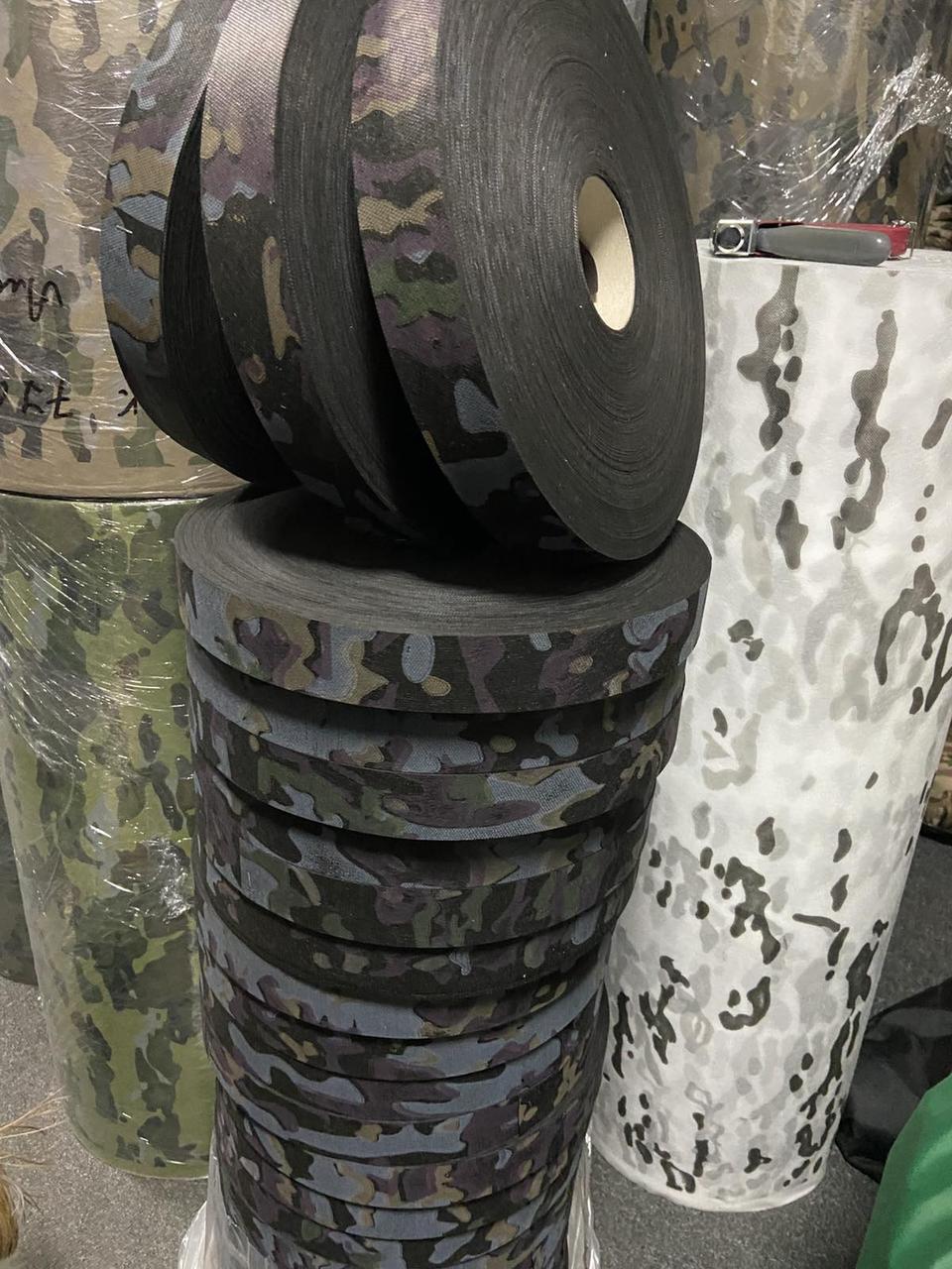 Стрічка 35мм довжина 250м Спанбонд бруд-2 для маскувальних сіток