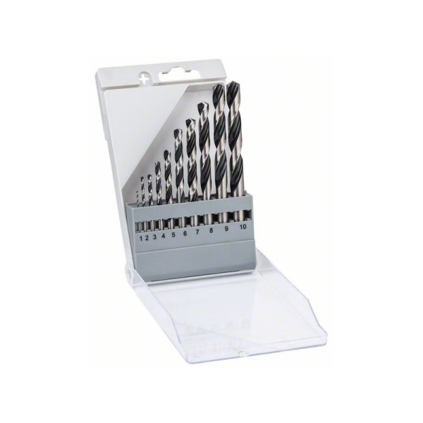 Набір свердел по металу Bosch HSS PointTeQ (10шт.) (2608577348), фото 1