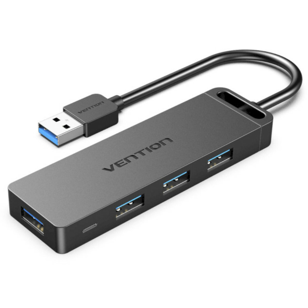 USB хаб розгалужувач на 4 порти юсб 3.0 пристрій Перехідник Hub концентратор для комп'ютера ноутбука Vention