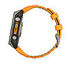 Garmin Fenix ​​8 смарт-годинник Amoled 47 мм Sapphire Titanium with Orange and Graphite Silicone Band 010-02904-11, фото 7