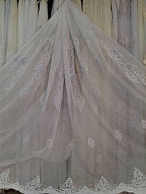 Тюль бамбук 3д заввишки 2,9 м. кремова і біла